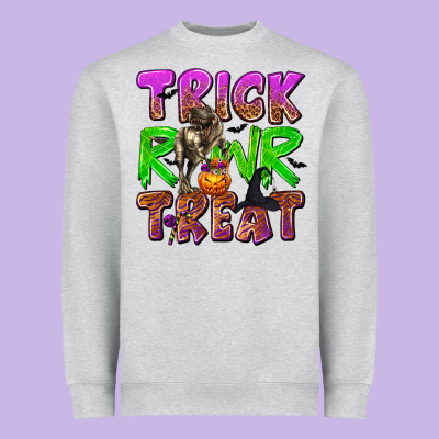 Trick Rawr Treat Heavyweight Sweatshirt Designed By Texasbilliewilder