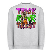 Heather Grey Trick Rawr Treat Heavyweight Sweatshirt - texasbilliewilder
