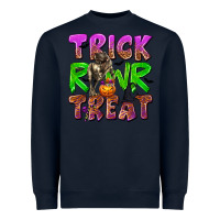 Navy Trick Rawr Treat Heavyweight Sweatshirt - texasbilliewilder