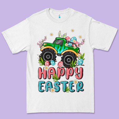 Easter Monster Truck Premium Tee Designed By Maliassmallbusiness