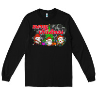 Black Merry Christmas - Gnome - Gnome Long Sleeve Tee - Bettercallsaul