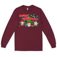 Burgundy Merry Christmas - Gnome - Gnome Long Sleeve Tee - Bettercallsaul