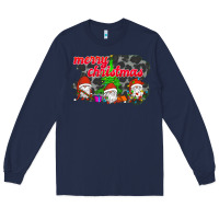 Navy Merry Christmas - Gnome - Gnome Long Sleeve Tee - Bettercallsaul