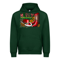 Forest Green cowboy merry christmas Urban Hoodie - CowhideDigitalArt