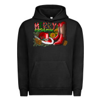 Pigment Black cowboy merry christmas Urban Hoodie - CowhideDigitalArt