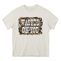 Cream Western Wasted On You Background Heavy Core Tee - LillyAllenDesigns