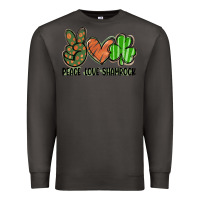 Smoke peace love shamrock Premium Sweatshirt - FaDigitalArtStudio