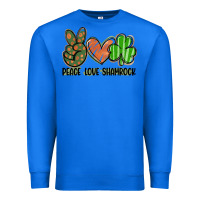 True Royal peace love shamrock Premium Sweatshirt - FaDigitalArtStudio