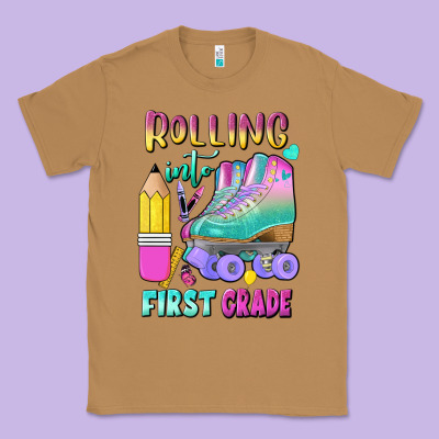 Rolling Into First Grade Classic Tee Designed By Bundleandbundleshop