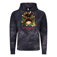 Cloud Black Glamping Messy Bun With Glamping Camp Tent Bbs Vintage Hoodie - BundleAndBundleShop