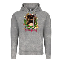 Cloud Rock Glamping Messy Bun With Glamping Camp Tent Bbs Vintage Hoodie - BundleAndBundleShop