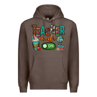 Coffee teacher mode on Premium Hoodie - OliviaCreatesArt
