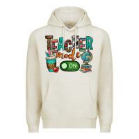 Oatmeal Heather teacher mode on Premium Hoodie - OliviaCreatesArt