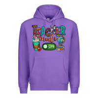 Purple teacher mode on Premium Hoodie - OliviaCreatesArt