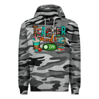 Slate Camo teacher mode on Premium Hoodie - OliviaCreatesArt