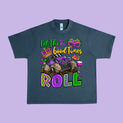 Let The Good Times Roll With Mardi Gras Monster Tr Urban Heavy Tee Designed By Lillyallendesigns