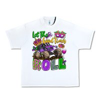 White let the good times roll with mardi gras monster tr Urban Heavy Tee - LillyAllenDesigns