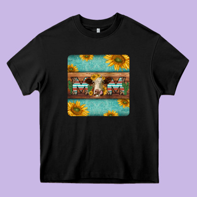 Hereford Cattle Mom Coaster Heavy Core Tee Designed By Jasminsmagicworld