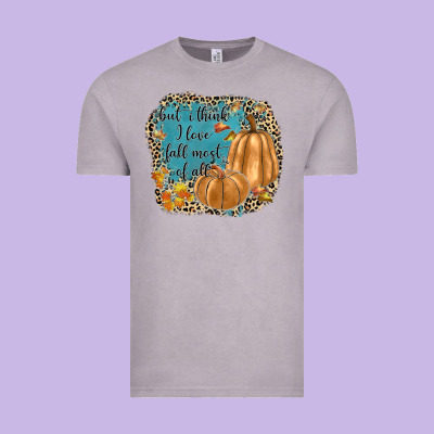 But I Think I Love Fall Most Of All Vintage Tee Designed By Jahusdesignshop