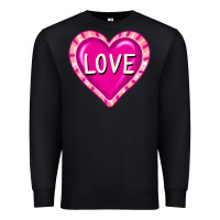 Black valentine's day hearts Premium Sweatshirt - FaDigitalArtStudio
