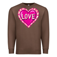 Chestnut valentine's day hearts Premium Sweatshirt - FaDigitalArtStudio
