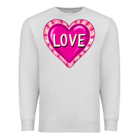 Dove Grey valentine's day hearts Premium Sweatshirt - FaDigitalArtStudio