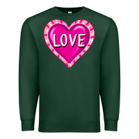 Sports Green valentine's day hearts Premium Sweatshirt - FaDigitalArtStudio