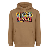 Toasted Coconut USA 4th of July Heavyweight Hoodie - FaDigitalArtStudio