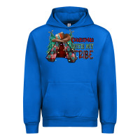 Cobalt Christmas with tribe Urban Hoodie - CowhideDigitalArt
