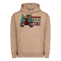 Pigment Burro Christmas with tribe Urban Hoodie - CowhideDigitalArt