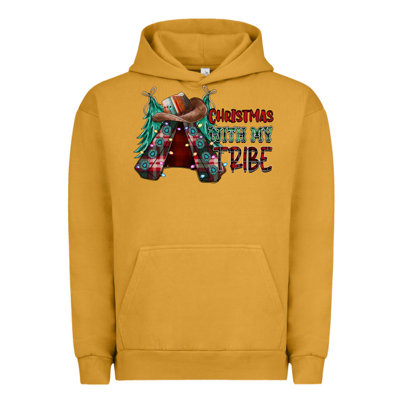 Christmas With Tribe Urban Hoodie by CowhideDigitalArt | Teevron
