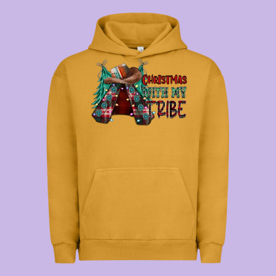Christmas With Tribe Urban Hoodie Designed By Cowhidedigitalart