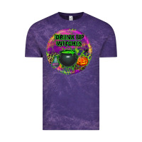 Cloud Purple halloween round earrings Vintage Tee - BundleAndBundleShop