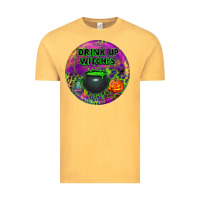 Vintage Mustard halloween round earrings Vintage Tee - BundleAndBundleShop