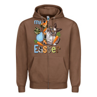 Chestnut My first Easter Boy Easter Day Zipper Hoodie - HowdyJamesFarm