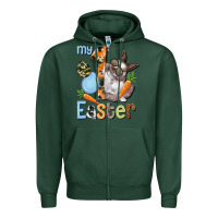 Sports Green My first Easter Boy Easter Day Zipper Hoodie - HowdyJamesFarm