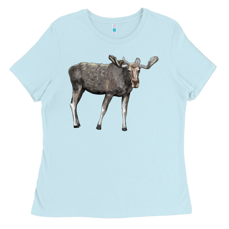 Moose Buck Deer Ladies Tee by LillyAllenDesigns | Teevron