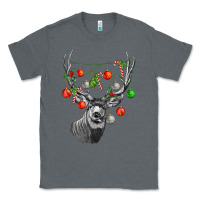 Charcoal Heather Mule deer with Classic Tee - LillyAllenDesigns