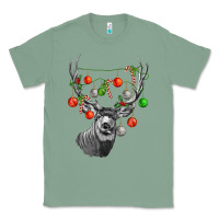 Sage Mule deer with Classic Tee - LillyAllenDesigns