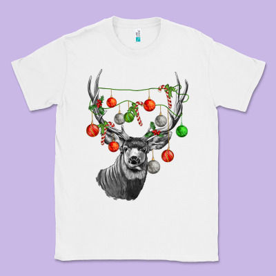 Mule Deer With Classic Tee Designed By Lillyallendesigns