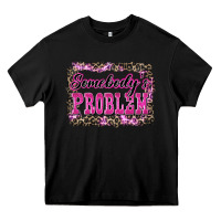 Black Western Somebody's Problem Heavy Core Tee - LillyAllenDesigns
