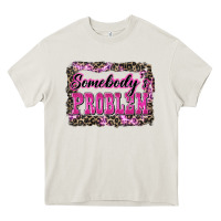 Cream Western Somebody's Problem Heavy Core Tee - LillyAllenDesigns