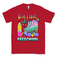 Red rolling into preschool Classic Tee - BundleAndBundleShop