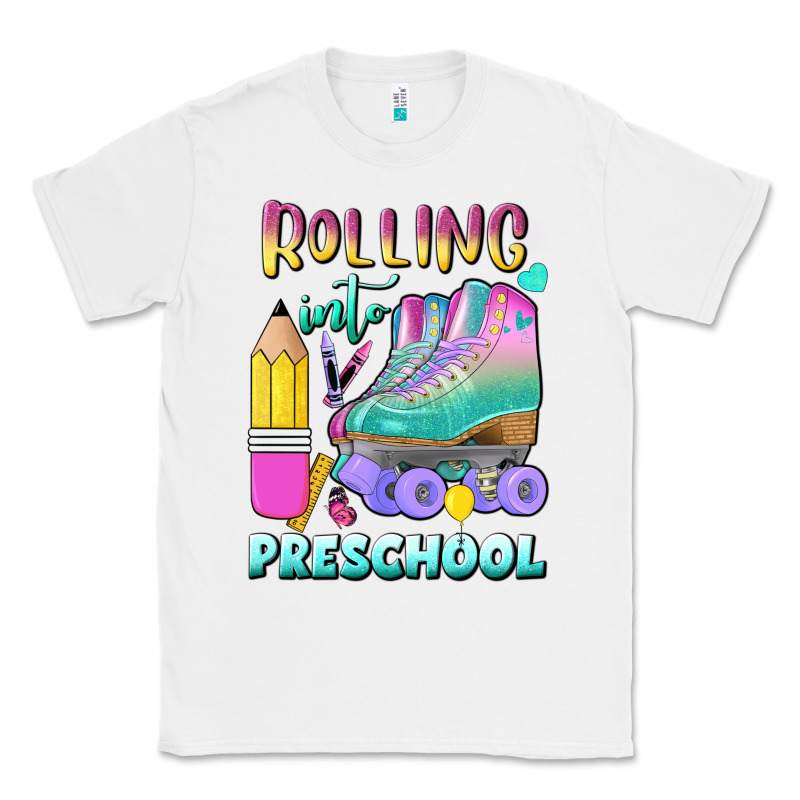 Rolling Into Preschool Classic Tee by BundleAndBundleShop | Teevron