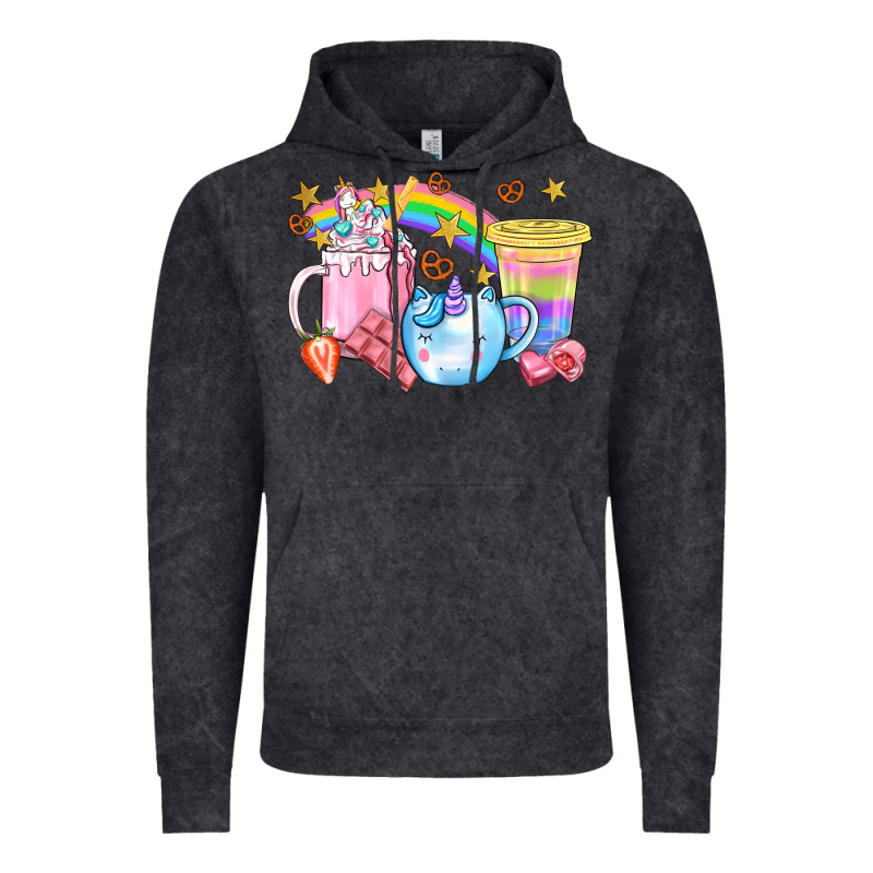 Unicorn Coffee Cup With Star Bbs Vintage Hoodie by BundleAndBundleShop | Teevron