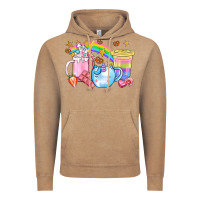 Vintage Coffee Unicorn Coffee Cup With Star Bbs Vintage Hoodie - BundleAndBundleShop