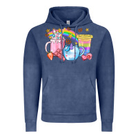 Vintage Denim Unicorn Coffee Cup With Star Bbs Vintage Hoodie - BundleAndBundleShop
