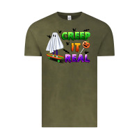 Vintage Olive creep it real Vintage Tee - BundleAndBundleShop