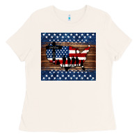Bone god bless america american flag tumbler Ladies Tee - Jasminsmagicworld