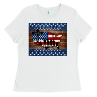 White god bless america american flag tumbler Ladies Tee - Jasminsmagicworld